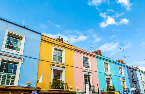 Colourful English Terraced Houses — Stock Photo, Image