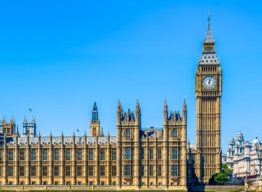 Big ben ve evin Londra Parlamentosu'nun