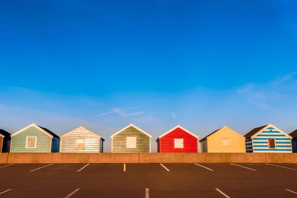 Row of Colourful Beach Huts — Stock Photo, Image