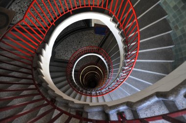 Salyangoz merdiven, neboticnik, Ljubljana, Slovenya