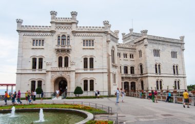 Miramare Kalesi, trieste, İtalya.