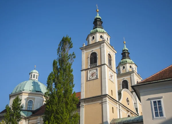 A catedral São Nicolau de Liubliana, Eslovénia — Fotografia de Stock