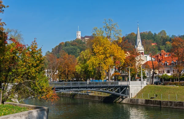 Осень в Любляне, Словения — стоковое фото