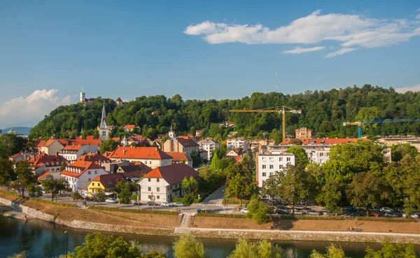 Kilátás nyílik Ljubljana, Szlovénia fővárosa — Stock Fotó