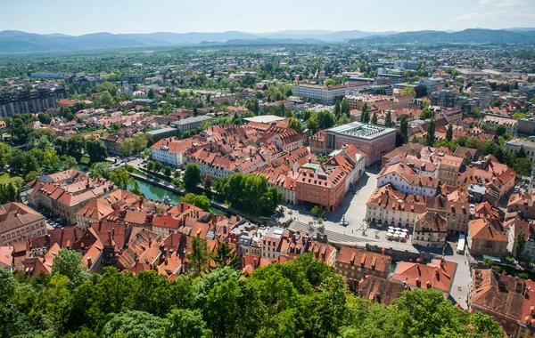 Weergave van Ljubljana, Slovenië — Stockfoto