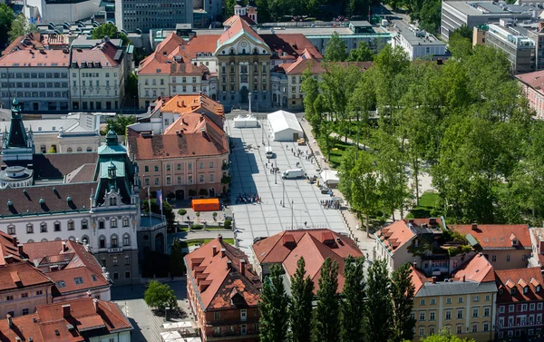Ljubljana se, Slovenien — Stockfoto
