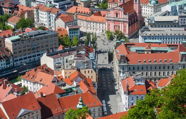 Ljubljana se, Slovenien — Stockfoto