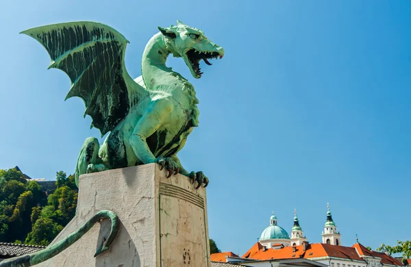 Ljubljana dragon, Slovenien — Stockfoto