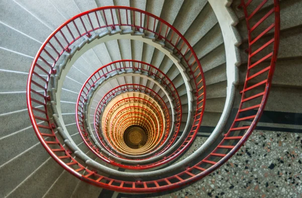 Escaleras de caracol, neboticnik, Liubliana, Eslovenia — Foto de Stock