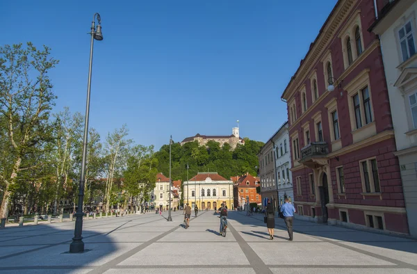 Congress square (kongresni trg), Ljubljana, Slovenia — Stock Photo, Image
