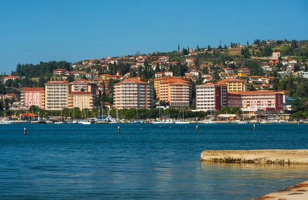 Stad Portoroz, Adriatische Zee, Slovenië — Stockfoto