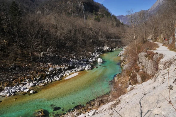 Río Soca / Isonzo, Eslovenia — Foto de Stock