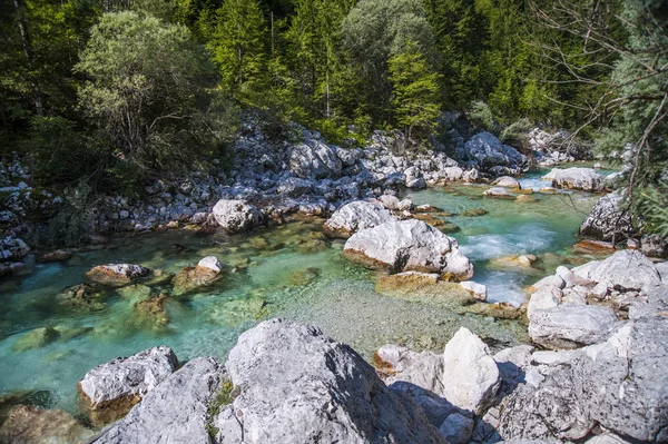 Río Soca / Isonzo, Eslovenia — Foto de Stock