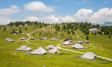  Velika Planina hill, Slovenya