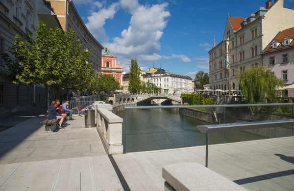 Ljubljana, zentrum, slowenien — Stockfoto