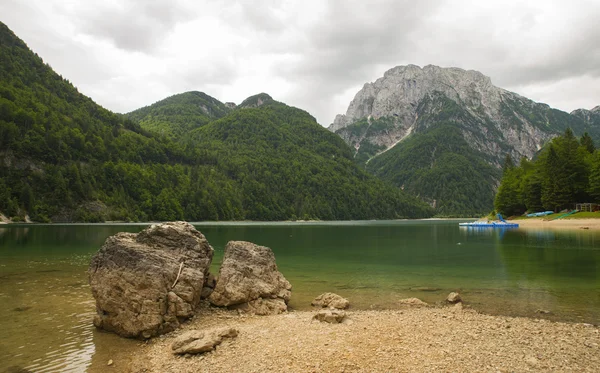 Lago del Predil, Predil lake, Italy — стокове фото