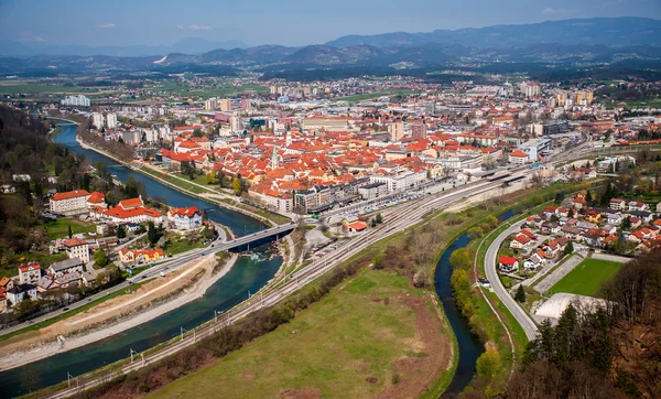 Stad van Celje, Slovenië — Stockfoto