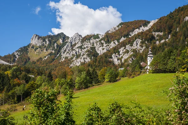 Ljubelj гірський перевал, природа, Словенія — стокове фото
