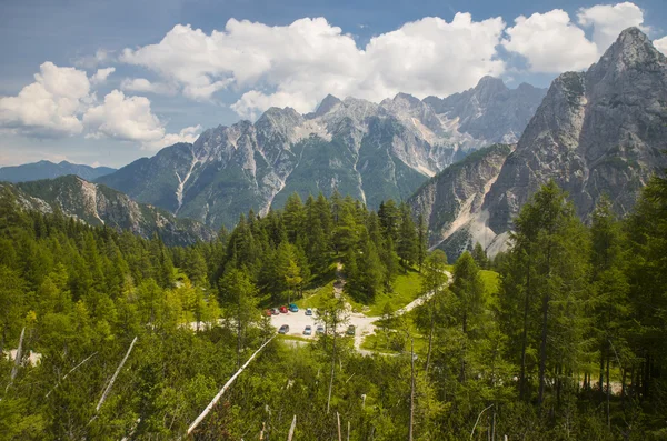 Passo di montagna Vrsic, Slovenia — Foto Stock
