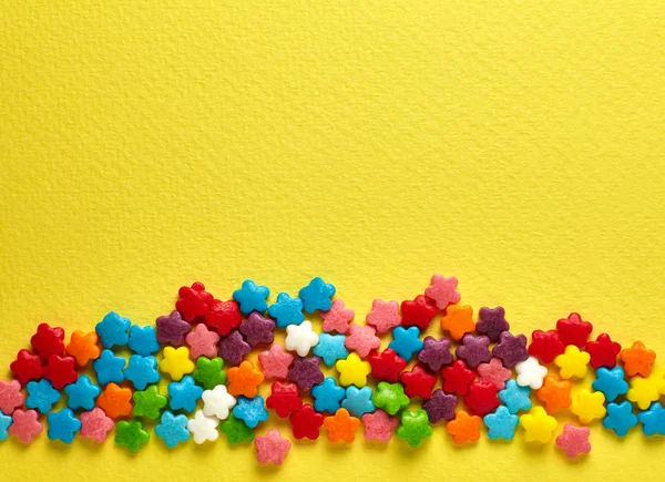 Candies. Colored glaze decoration for the cake — Stock Photo, Image