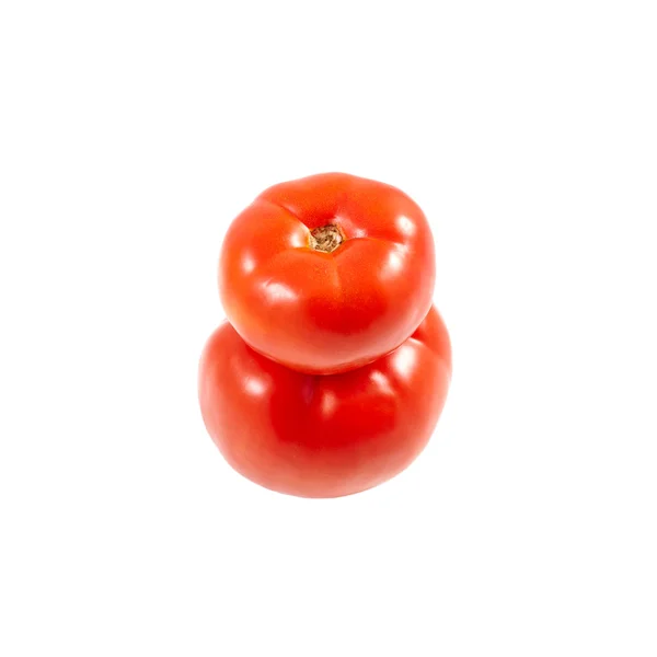 Une tomate. Tomate rouge sur fond blanc. Récoltez des légumes. Récolte d'automne . — Photo