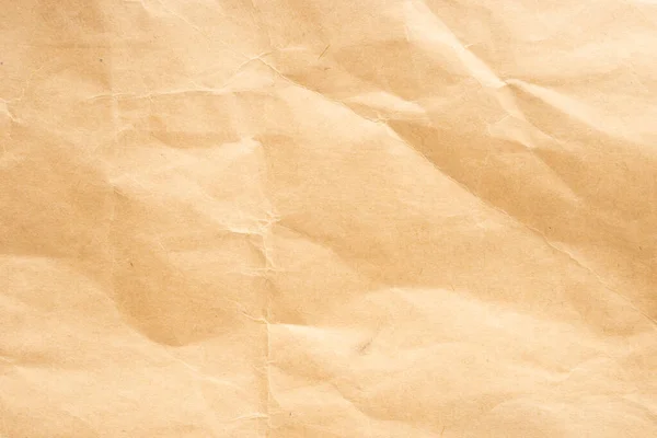 Bastelpapier Zerknüllte Braune Papppapiertextur Altes Zerknittertes Recyclingpapier Farbe Beige Brauner — Stockfoto