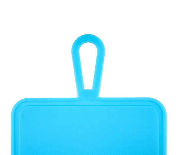 Cutting Board Kitchen Plastic Blue Board White Background Kitchenware — Stock Photo, Image