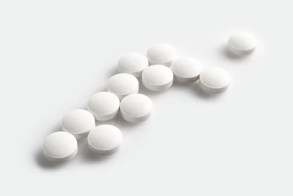 Pills Lay Table Antibacterials Pills Capsules Medicine Pharmaceuticals Antibiotics Pills — Stock Photo, Image