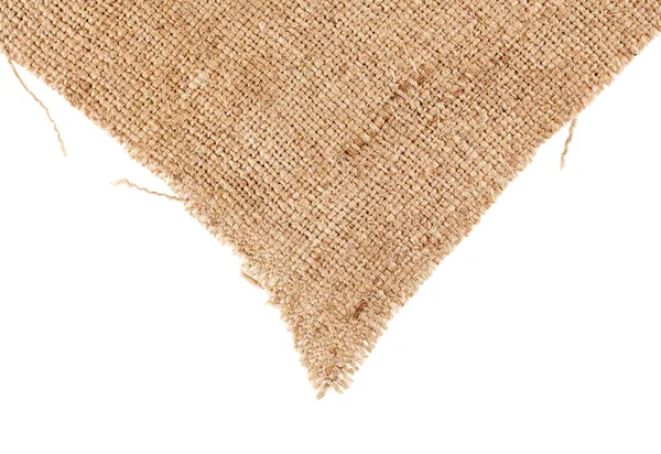 Brown Burlap Laying White Sheet Abstract Background Texture Sackcloth Background — Stock Photo, Image