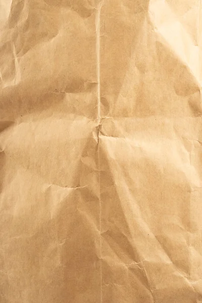 Papier Rękodzielniczy Zgnieciony Brązowy Papier Tekturowy Tekstury Stare Pogniecione Papierowe — Zdjęcie stockowe