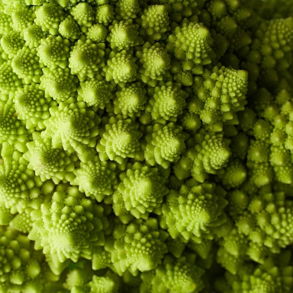 Textuur Van Verse Romaanse Broccoli Kool Natuurlijke Voedsel Achtergrond Romanesco — Stockfoto