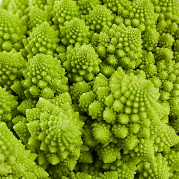 Textur Von Frischem Romanesco Brokkoli Natürliche Lebensmittel Hintergrund Romanesco Kohl — Stockfoto