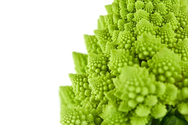 Textur Färsk Romanesco Broccoli Kål Naturlig Mat Bakgrund Romanesco Kål — Stockfoto