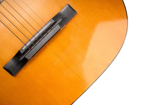 Akustische Gitarren Isoliert Auf Weißem Hintergrund Musikinstrument — Stockfoto