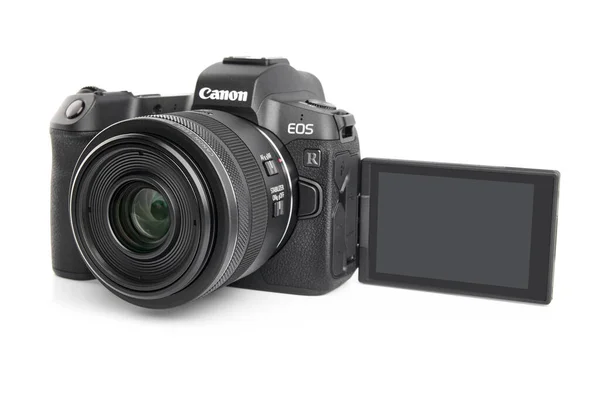 Ukraina Dniepropietrowsk 2020 Aparat Canon Eos Obiektyw Canon 35Mm Kamera — Zdjęcie stockowe