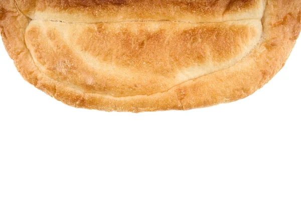 Ein Stapel Fladenbrot Isoliert Auf Weiß Brot — Stockfoto