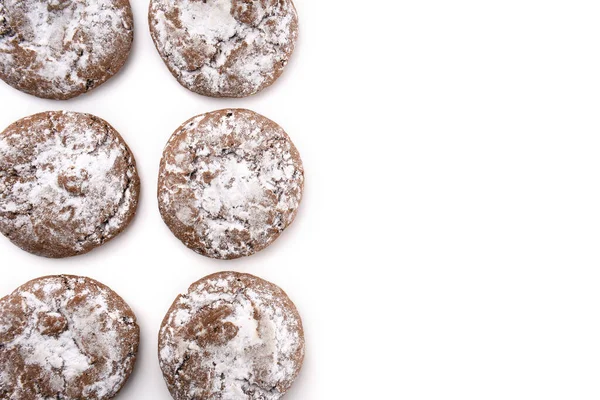 อคโกแลตโฮมเมดบนพ นหล ขาว ของหวาน — ภาพถ่ายสต็อก