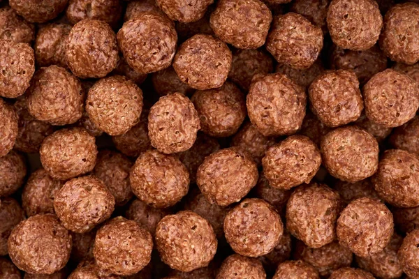 Variedad Cereales Fríos Desayuno Rápido Para Niños Sobre Cabeza Desayuno — Foto de Stock