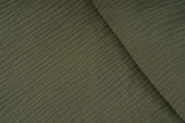 Bomullstextil Närbild Tygstrukturen Bomullstyg Ovanifrån Tyg Textil Yta Text Space — Stockfoto