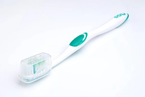 Toothbrush White Background Oral Health Personal Hygiene — Stock Photo, Image