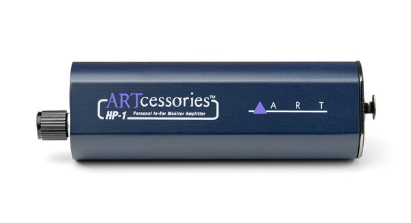 Днепр, Украина 09.11.2025: АРТ HP-1 усилитель для наушников компактный портативный аудиоприбор для персонального мониторинга в ушах, профессионального управления звуком и студийной записи оборудования изолированы на белом