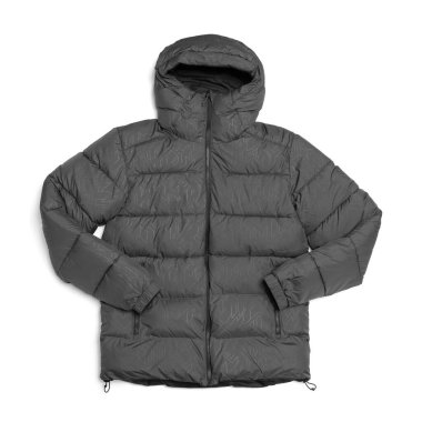 Klasik erkekler günlük ceket ya da rüzgarlık, düz ya da askıda gösterilmiş, beyaz arka planda izole edilmiş. İlkbahar ya da sonbahar moda kavramları için şık dış giyim.