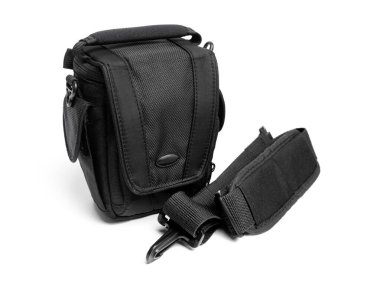 Dolgu malzemesi ve birden fazla cebi olan evrensel bir kamera çantası. Ürün reklamcılığı, yaşam tarzı fotoğrafçılığı ve kamera ekipmanları depolama kavramları için mükemmel..