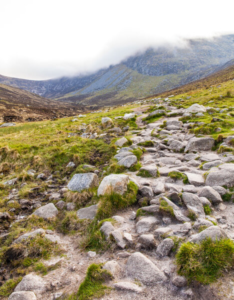 Rocky Pathway in the Mourne Mountains