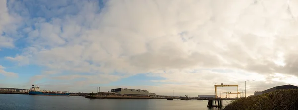 Belfast Docklands Panorama — Stock Photo, Image