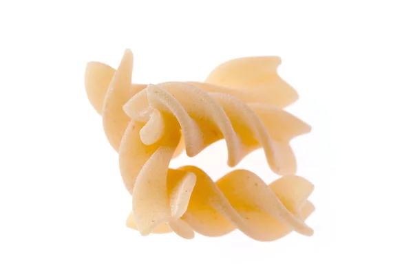 Rohkost Italienisch Macaroni Pasta Isoliert Auf Weißem Hintergrund Nahaufnahme — Stockfoto