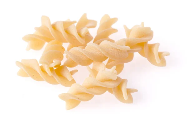 Rohkost Italienisch Macaroni Pasta Isoliert Auf Weißem Hintergrund Nahaufnahme — Stockfoto