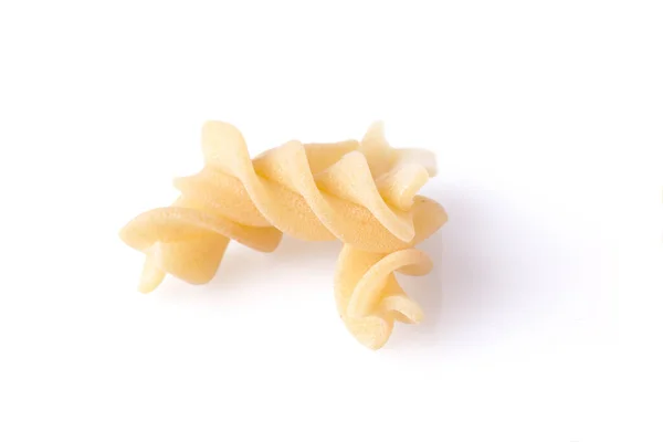Raw Food Italiaanse Macaroni Pasta Geïsoleerd Witte Achtergrond Close — Stockfoto