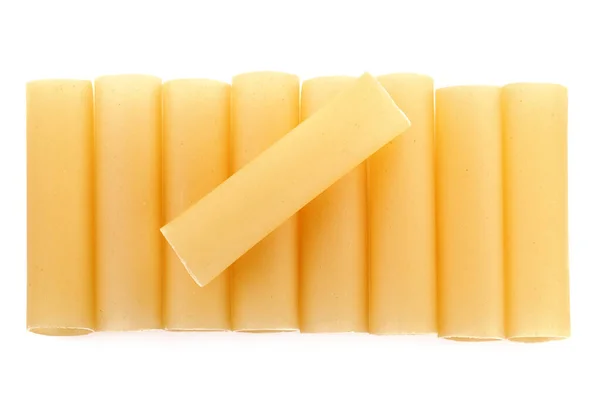 Italiensk Pasta För Tuber Cannelloni Närbild Cannelloni Pasta Rörformig Pasta — Stockfoto