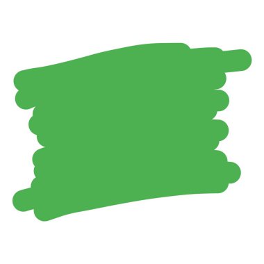 Beyaz yalıtımlı açık yeşil fırça